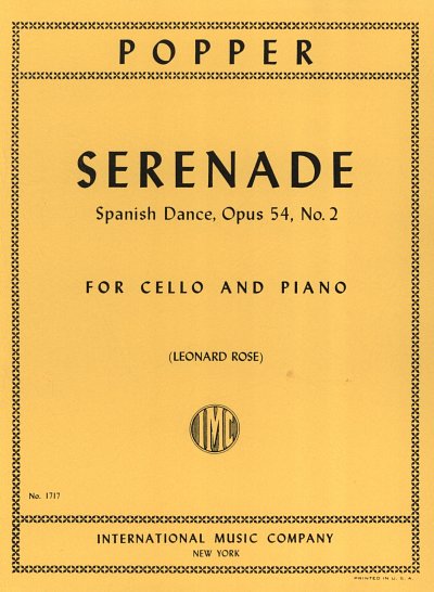 D. Popper: Serenata Op. 54 N. 2 (Bu)