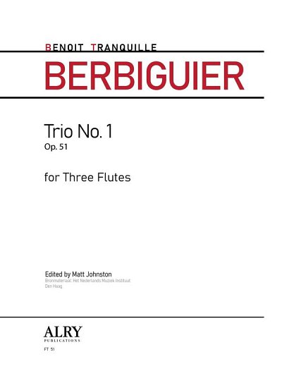 B.T. Berbiguier: Trio No. 1, Op. 51 (Pa+St)