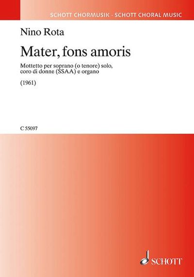 DL: N. Rota: Mater, fons amoris (Part.)