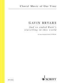 G. Bryars: And so ended Kant's travelling in this world