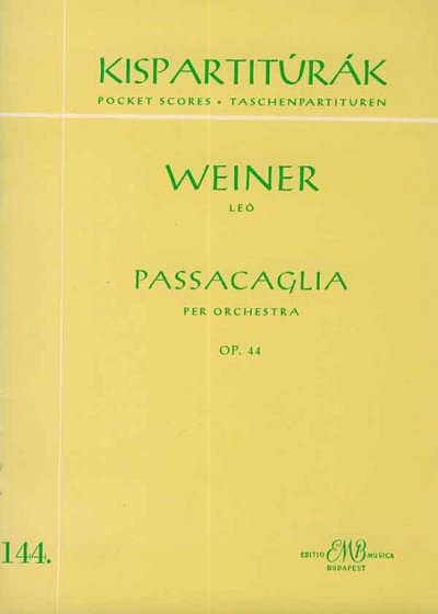 L. Weiner: Passacaglia op. 44, Sinfo (Stp)