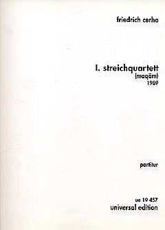 F. Cerha: Streichquartett Nr. 1 (Maqam)  (Part.)