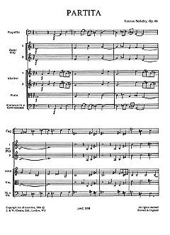 L. Berkeley: Partita Op.66 (Miniature Score), Sinfo (Part.)