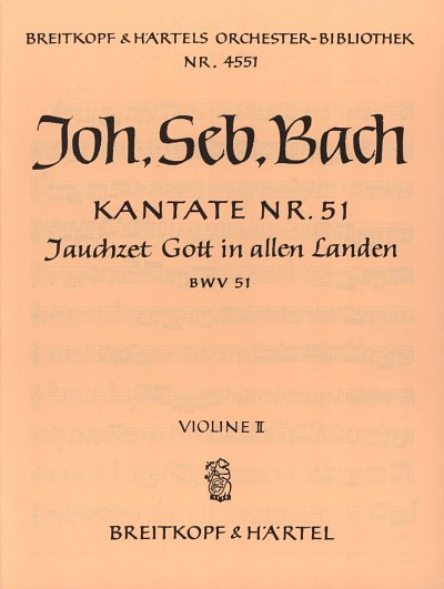 J.S. Bach: Jauchzet Gott in allen Landen BWV 51 (Vl2)