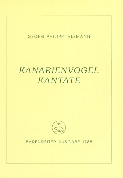 G.P. Telemann: Kanarienvogel-Kantate für mittlere St (Pa+St)