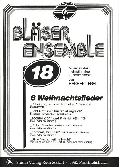 Bläser Ensemble 18 - 6 Weihnachtslieder, Blas (Pa+St)