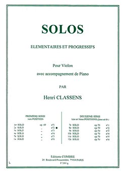 H. Classens: Solo n°2 Op.69 n°2 (première, VlKlav (KlavpaSt)
