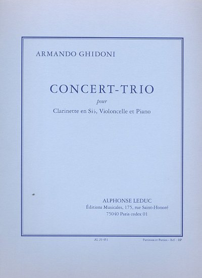 A. Ghidoni: Armando Ghidoni: Concert-Trio