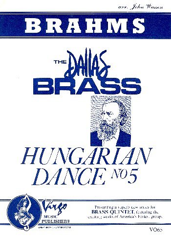 J. Brahms: Hungarian Dance No. 5, 5Blech;Schl (Pa+St)