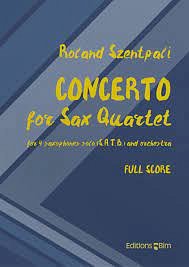 R. Szentpali: Concerto for Sax Quartet