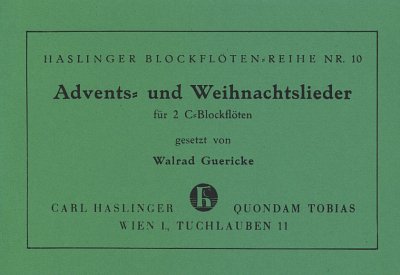 Guericke Walrad: Advents- und Weihnachtslieder