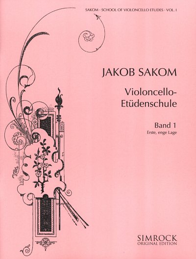 J. Sakom: Violoncello-Etüden-Schule 1, 1-2Vc