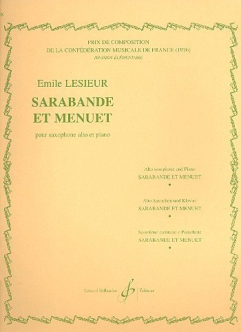 Sarabande Et Menuet, ASaxKlav
