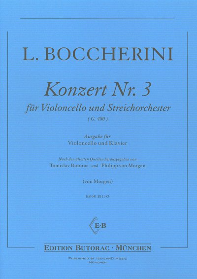 L. Boccherini: Konzert 3 G-Dur (G 480) - Vc Str