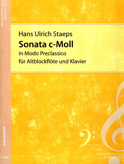 H.U. Staeps: Sonata c-moll, AblfKlav (KlavpaSt)