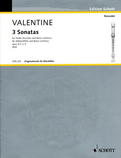 R. Valentine: 3 Sonaten op. 3 