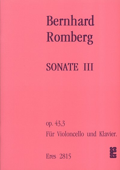 B. Romberg: Sonate III op. 43/3, VcKlav (KlavpaSt)