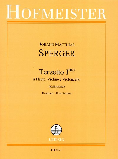 J.M. Sperger: Terzett Nr.1 für Flöte, Violine (Pa+St)