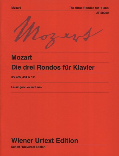 W.A. Mozart: Die drei Rondos KV 485, 494 & 511, Klav