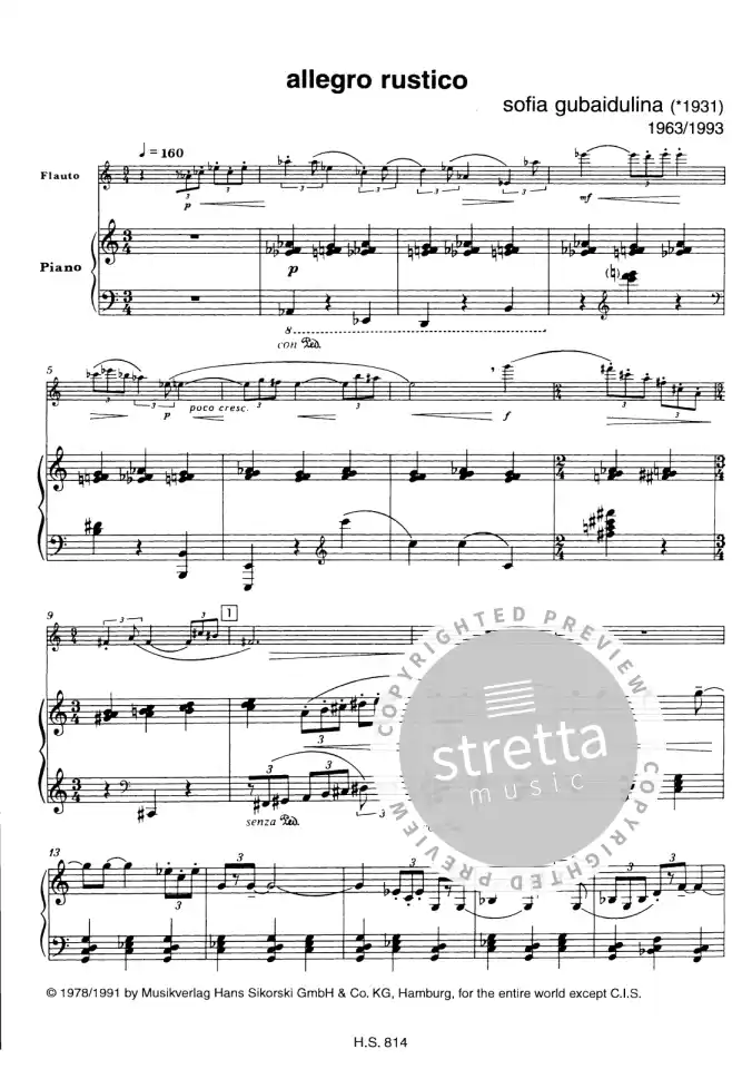 S. Gubaidulina: Allegro rustico / Klänge , FlKlav (KlavpaSt) (1)