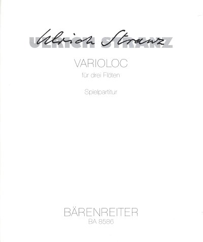 U. Stranz: Varioloc für drei Flöten (1968), Fl (Sppa)
