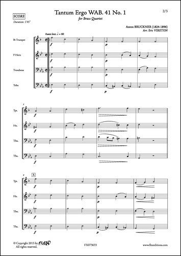 A. Bruckner: Tantum Ergo WAB. 41 No. 1, TrpHrnPosTb (Pa+St)