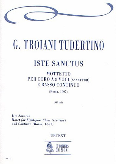 T.T. Giovanni: Iste Sanctus. Motet (Roma 1607) (Part.)