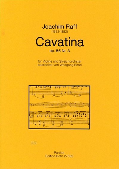 J. Raff: Cavatina (Pa+St)
