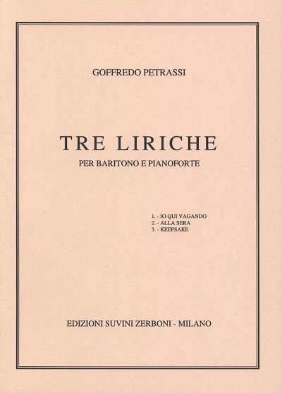 G. Petrassi: Liriche Tre, GesBrKlav