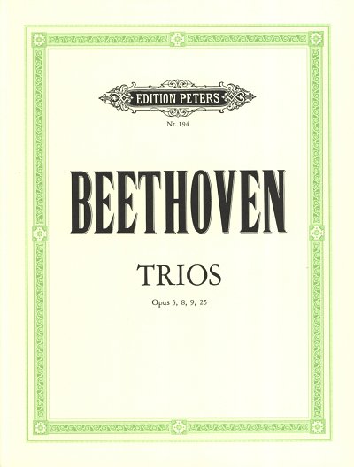 L. v. Beethoven: Trios op. 3 & 9 . Serenade op. 8  (Stimmen)