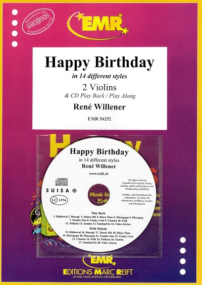 R. Willener: Happy Birthday, 2Vl (+CD)