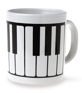 Tasse Tastatur (schwarz-weiß)