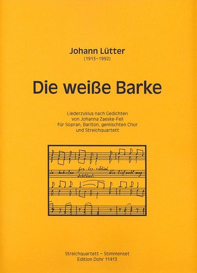 J. Lütter: Die weiße Barke