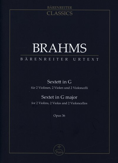 AQ: J. Brahms: Sextett G-Dur op. 36, 2Vl2Vle2Vc (St (B-Ware)