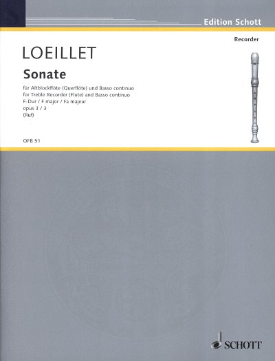 J.-B. Loeillet: Sonate F-Dur op. 3/3, ABlfBc