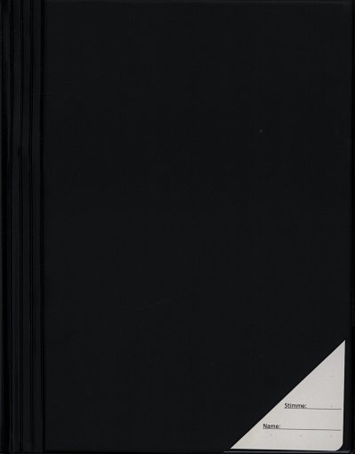 STAR Notenmappe 22x31cm hoch 30mm Ruecken schwarz Chormappe 