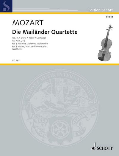 DL: W.A. Mozart: Die Mailänder Quartette, 2VlVaVc (Stsatz)