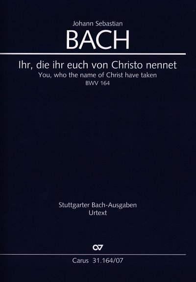 J.S. Bach: Ihr, die ihr euch von Christo, 4GesGchOrcBc (Stp)