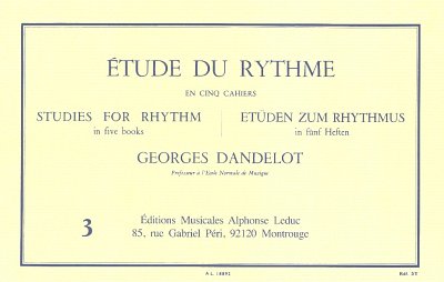 G. Dandelot: Etüden zum Rhythmus 3, Instr