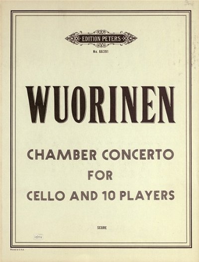 C. Wuorinen y otros.: Kammerkonzert