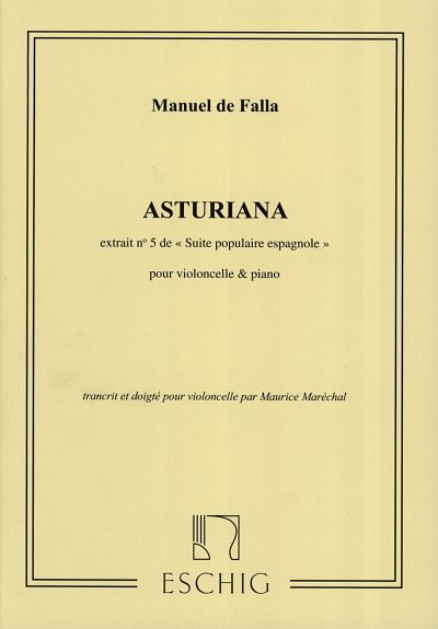 M. de Falla: Asturiana, VcKlav (KlavpaSt)