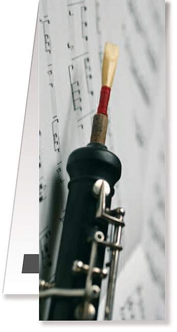 Lesezeichen Oboe/Notenblatt magnetisch, Ob