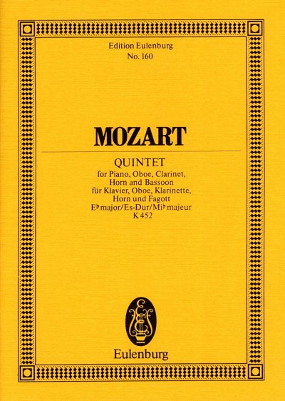 W.A. Mozart: Quintett fuer Klavier, Oboe, Klarinette, Horn u
