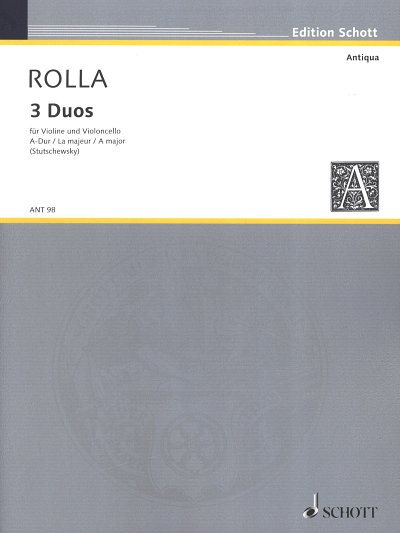 A. Rolla: 3 Duos , VlVc