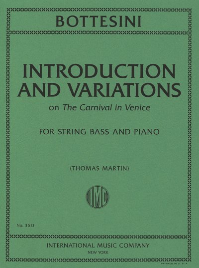 G. Bottesini: Introduction and Variations, KbKlav (KlavpaSt)
