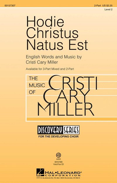 C.C. Miller: Hodie Christus Natus Est, Ch2Klav (Chpa)