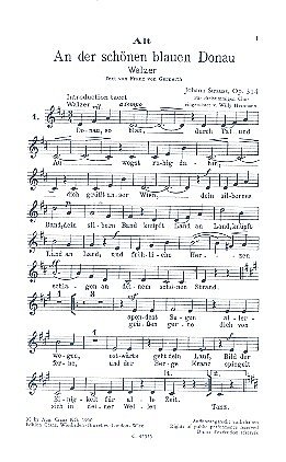 J. Strauß (Sohn) y otros.: An der schönen blauen Donau op. 314