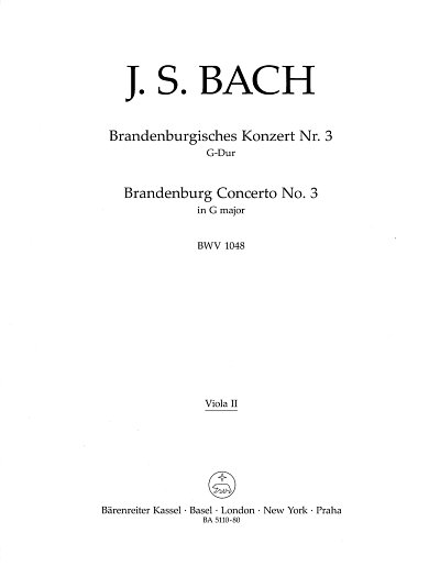 J.S. Bach: Brandenburgisches Konzert Nr. 3 G-, StroBc (Vla2)