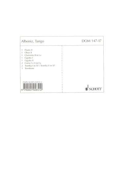 I. Albéniz: Tango op. 165/2