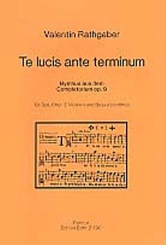 J.V. Rathgeber: Te lucis ante terminum op. 9 (Part.)